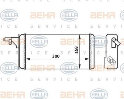Hella 8FH 351 024-251 теплообменник, отопление салона на IVECO DAILY II автобус