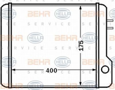 Hella 8FH 351 308-371 теплообменник, отопление салона на IVECO EuroTrakker