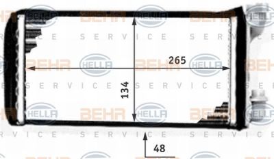 Hella 8FH 351 311-431 теплообменник, отопление салона на 3 (E30)