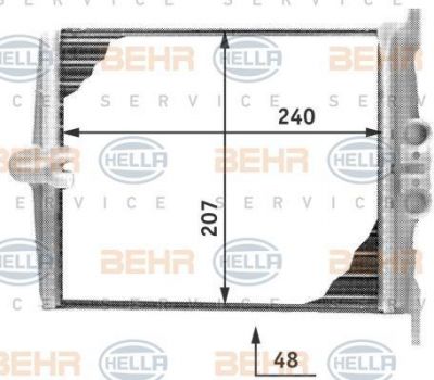 Hella 8FH 351 311-741 теплообменник, отопление салона на MERCEDES-BENZ S-CLASS (W140)