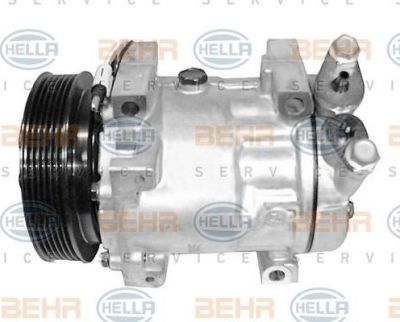 Hella 8FK 351 127-111 компрессор, кондиционер на RENAULT CLIO II (BB0/1/2_, CB0/1/2_)