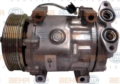 Hella 8FK 351 316-071 компрессор, кондиционер на FORD FOCUS II седан (DA_)