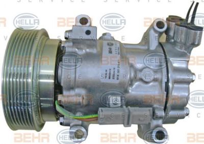 Hella 8FK 351 316-411 компрессор, кондиционер на RENAULT CLIO III (BR0/1, CR0/1)