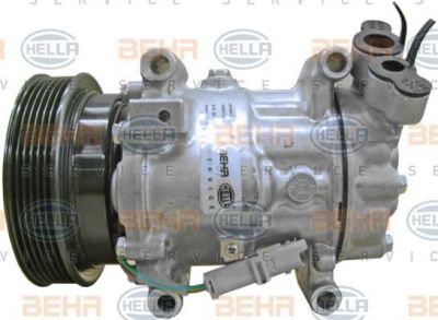 Hella 8FK 351 316-421 компрессор, кондиционер на RENAULT TWINGO II (CN0_)