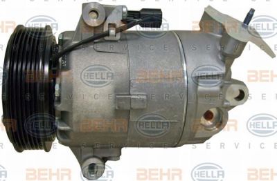 Hella 8FK 351 340-351 компрессор, кондиционер на NISSAN QASHQAI / QASHQAI +2 (J10, JJ10)