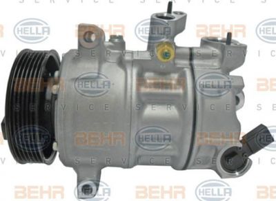 HELLA Компрессор кондиционера Audi A1/A3/TT//Skoda Fabia 10-/Octavia ll/Roomster/Yeti//VW Caddy lll/Eos/Go (8FK351135-421)