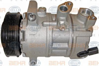 HELLA Компрессор кондиционера VAG A3, Tiguan 09.04- (5K0 820 803 C, 8FK351135-921)