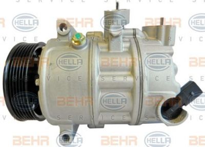 HELLA Компрессор кондиционера Audi A3/Seat altea/Skoda oktavia 1.4-3.2 03-10 (1K0 820 859 F, 8FK351322-741)