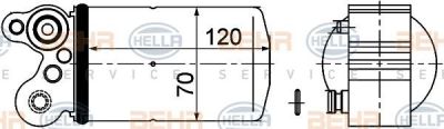 Hella 8FT 351 193-491 осушитель, кондиционер на VOLVO XC60