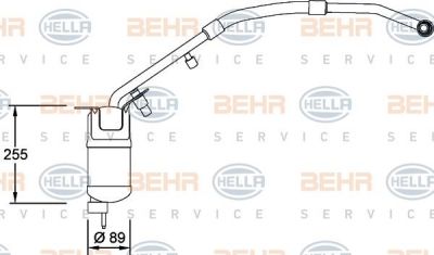 Hella 8FT 351 198-151 осушитель, кондиционер на FORD MONDEO III седан (B4Y)