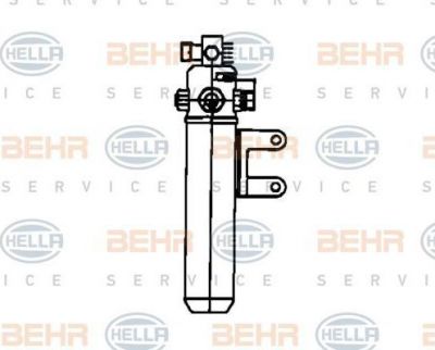 Hella 8FT 351 198-241 осушитель, кондиционер на MERCEDES-BENZ SK