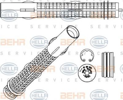 Hella 8FT 351 335-211 осушитель, кондиционер на OPEL INSIGNIA седан