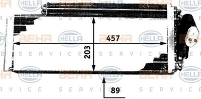 Hella 8FV 351 210-151 испаритель, кондиционер на MERCEDES-BENZ S-CLASS (W140)