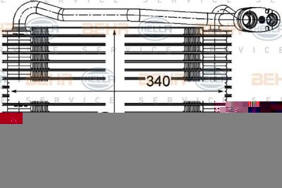 Hella 8FV 351 210-171 испаритель, кондиционер на SKODA SUPERB (3U4)