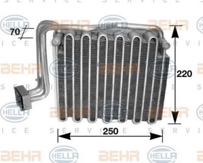 Hella 8FV 351 210-491 испаритель, кондиционер на DODGE NEON