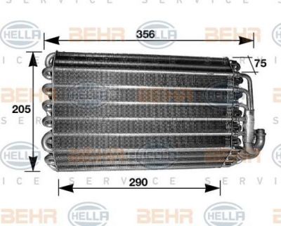 Hella 8FV 351 210-571 испаритель, кондиционер на 5 Touring (E39)