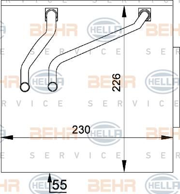 Hella 8FV 351 211-141 испаритель, кондиционер на FORD FUSION (JU_)