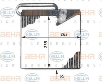 Hella 8FV 351 211-241 испаритель, кондиционер на OPEL ASTRA G универсал (F35_)