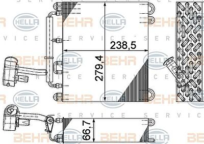 Hella 8FV 351 211-691 испаритель, кондиционер на RENAULT LAGUNA I (B56_, 556_)