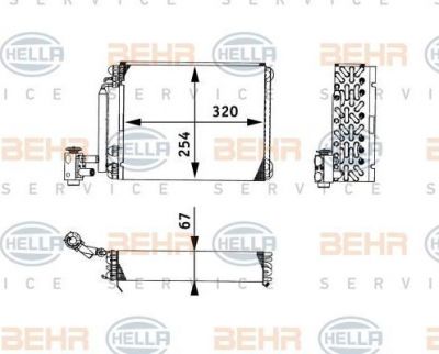 Hella 8FV 351 330-191 испаритель, кондиционер на RENAULT TRUCKS Magnum