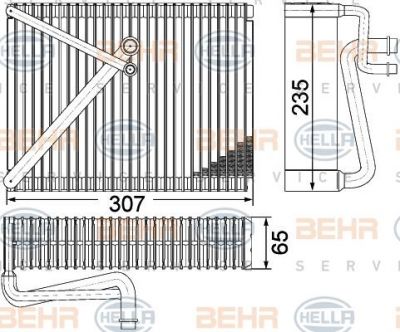 Hella 8FV 351 330-651 испаритель, кондиционер на VOLVO S60 I