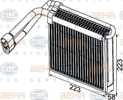 Hella 8FV 351 330-761 испаритель, кондиционер на FORD C-MAX (DM2)