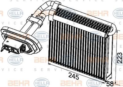 Hella 8FV 351 330-791 испаритель, кондиционер на FORD MONDEO IV седан (BA7)