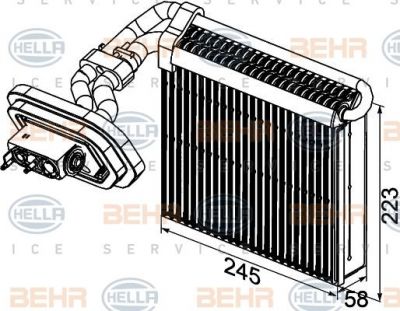 Hella 8FV 351 331-021 испаритель, кондиционер на FORD MONDEO IV седан (BA7)