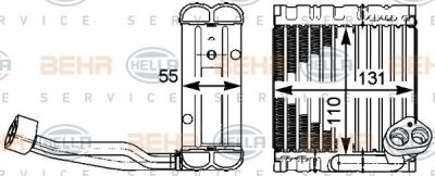 Hella 8FV 351 331-281 испаритель, кондиционер на MERCEDES-BENZ S-CLASS (W221)