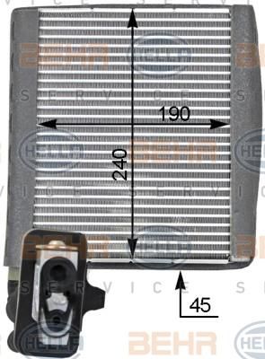 Hella 8FV 351 331-331 испаритель, кондиционер на FORD KUGA II (DM2)