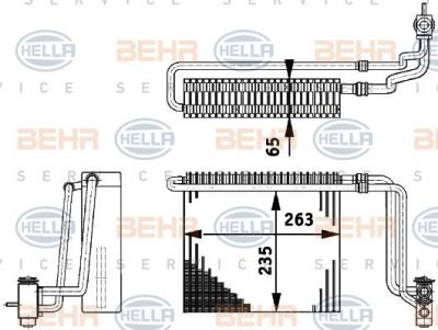 HELLA ИСПАРИТЕЛЬ КОНДИЦИОНЕРА (8FV351211-741)