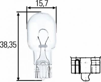 Hella 8GA 008 246-001 лампа накаливания, фонарь указателя поворота на DUCATI MOTORCYCLES 749