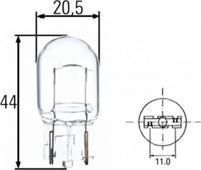 Hella 8GA 008 892-002 лампа накаливания, фара дневного освещения на AUDI A1 (8X1, 8XK, 8XF)