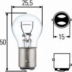 Hella 8GD 002 078-241 Лампа 24V 21/5W P21/5W BAY 15d