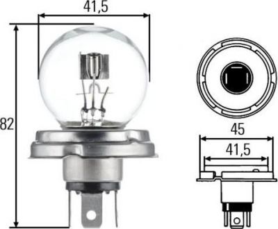 Hella 8GD 002 088-251 лампа накаливания, основная фара на MERCEDES-BENZ SK