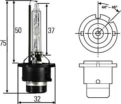 Hella 8GS 007 949-251 лампа накаливания, фара дальнего света на FORD FOCUS (DAW, DBW)