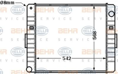 Hella 8MK 376 704-611 радиатор, охлаждение двигателя на IVECO EuroCargo