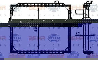 Hella 8MK 376 721-661 радиатор, охлаждение двигателя на RENAULT TRUCKS Premium