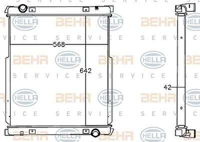 Hella 8MK 376 758-001 радиатор, охлаждение двигателя на IVECO EuroCargo