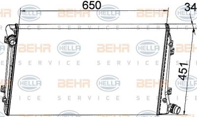 Hella 8MK 376 765-121 радиатор, охлаждение двигателя на VW PASSAT Variant (3C5)