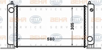 Hella 8MK 376 767-721 радиатор, охлаждение двигателя на FIAT STILO (192)