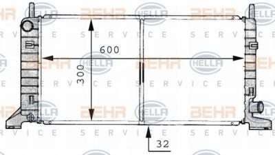 HELLA Радиатор двигателя 8MK376706-661 (8MK376706-661)