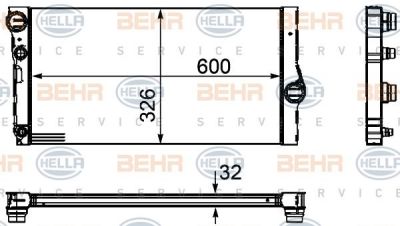 HELLA Радиатор двигателя 8MK376755-371 (8MK376755-371)