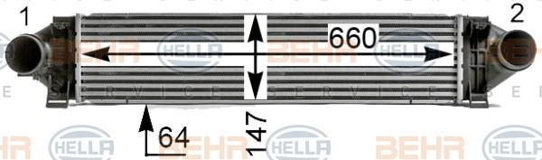 Hella 8ML 376 700-121 интеркулер на FORD MONDEO IV седан (BA7)