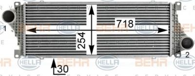 Hella 8ML 376 700-624 интеркулер на MERCEDES-BENZ SPRINTER 2-t автобус (901, 902)