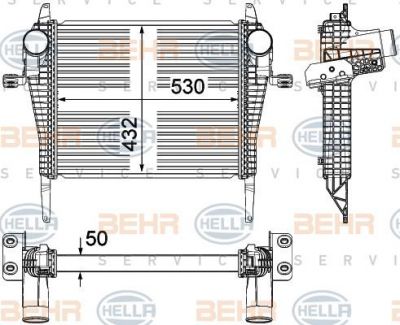 Hella 8ML 376 714-261 интеркулер на IVECO EuroCargo