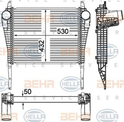 Hella 8ML 376 715-241 интеркулер на IVECO EuroCargo