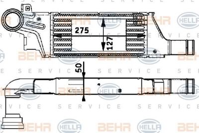 Hella 8ML 376 723-281 интеркулер на OPEL CORSA C фургон (F08, W5L)