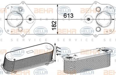 Hella 8ML 376 750-501 интеркулер на MAN TGA