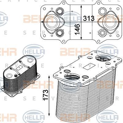 Hella 8ML 376 750-511 интеркулер на MAN HOCL